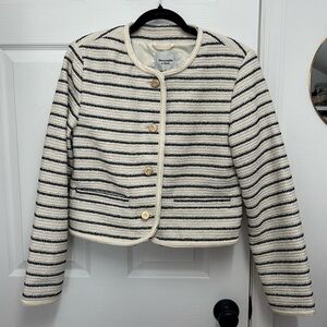 Abercrombie Collarless Tweed Jacket